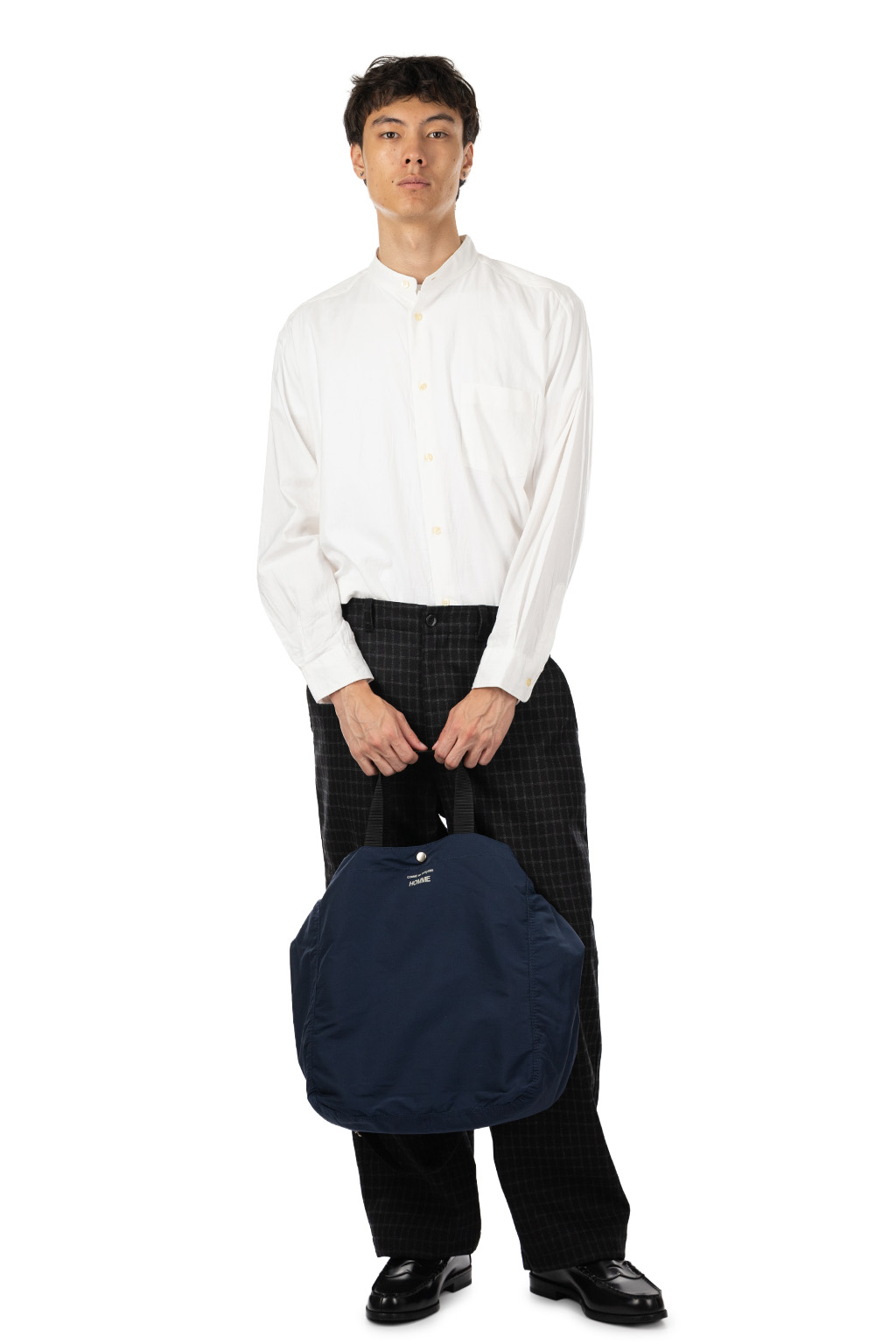 Comme Des Garcons Homme - Cotton Nylon 2Way Bag - Navy