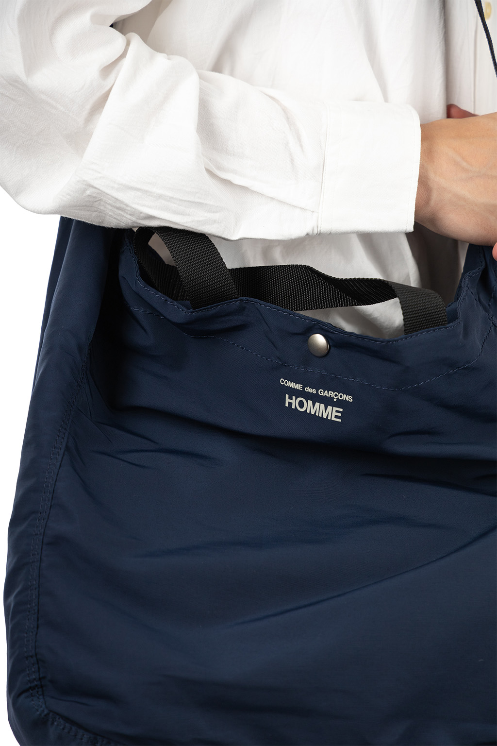 Comme Des Garcons Homme - Cotton Nylon 2Way Bag - Navy