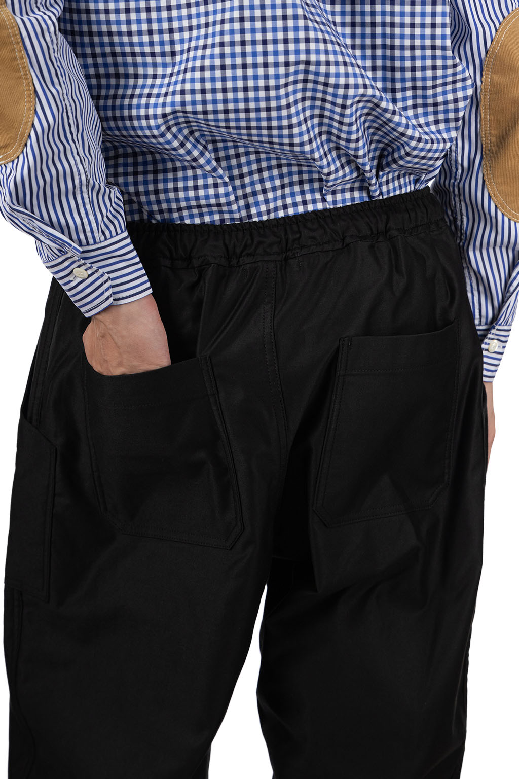 Comme Des Garcons Homme - Cotton Satin Easy Pants - Black