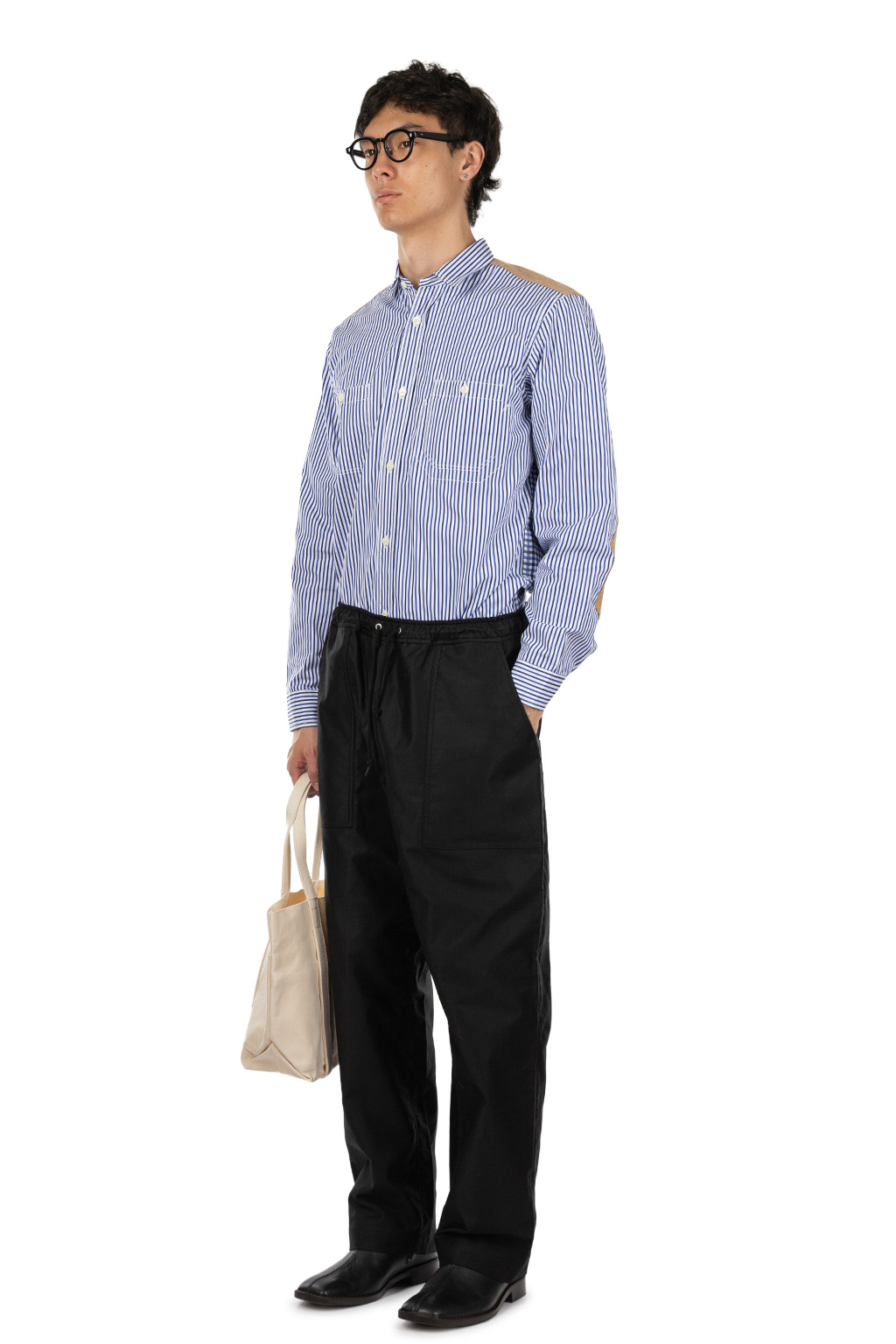 Comme Des Garcons Homme - Cotton Satin Easy Pants - Black