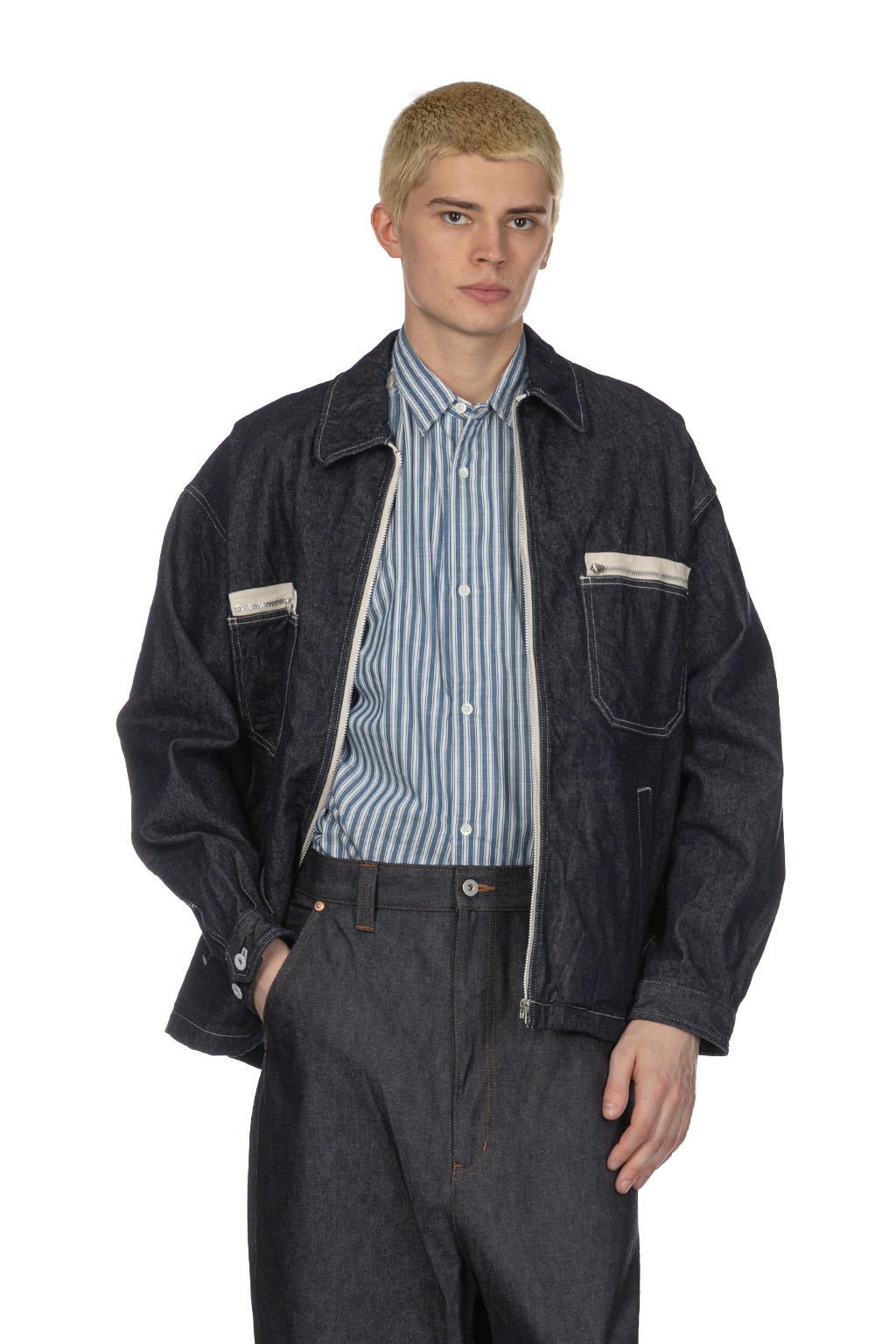 Comme Des Garcons Homme - Men's Denim Jacket - Indigo