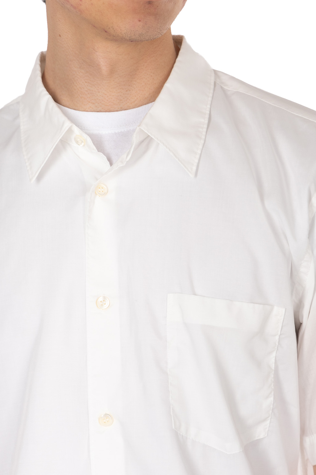 Comme Des Garcons Homme Deux - Men's Short Sleeve Shirt - Off White