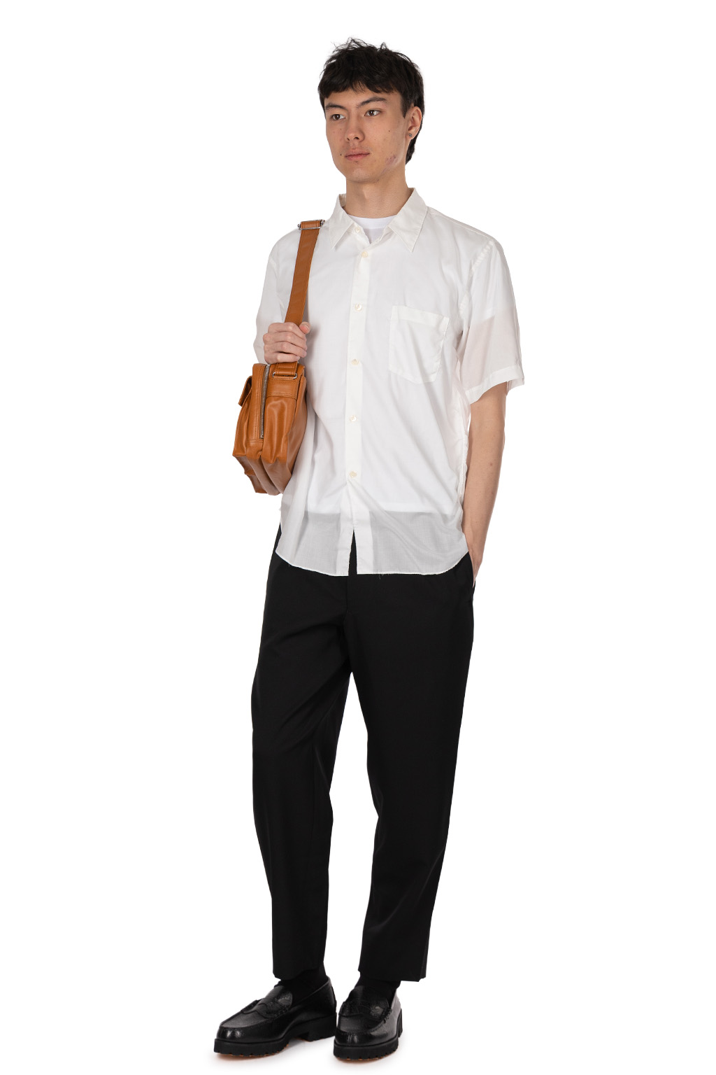 Comme Des Garcons Homme Deux - Men's Short Sleeve Shirt - Off White