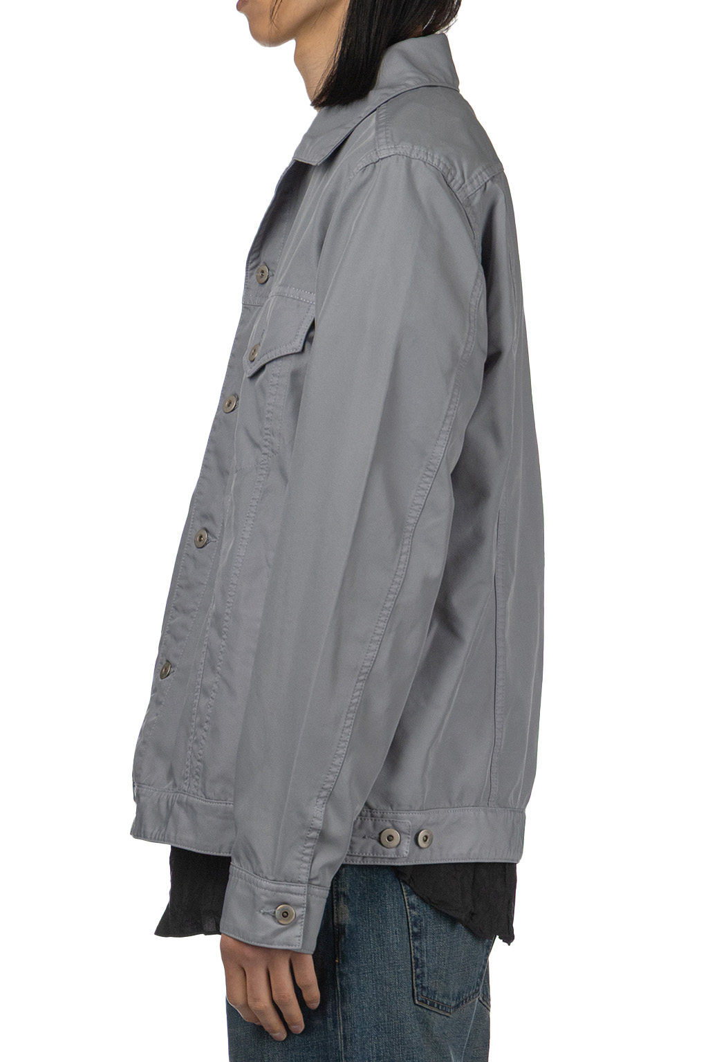 Comme Des Garcons Homme Deux - Denim Style Jacket - Light Grey