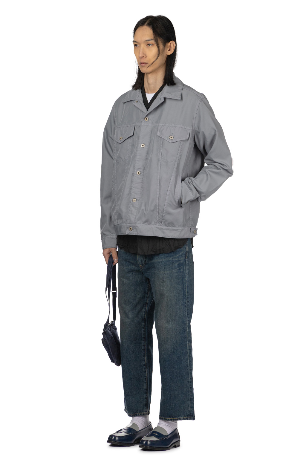 Comme Des Garcons Homme Deux - Denim Style Jacket - Light Grey