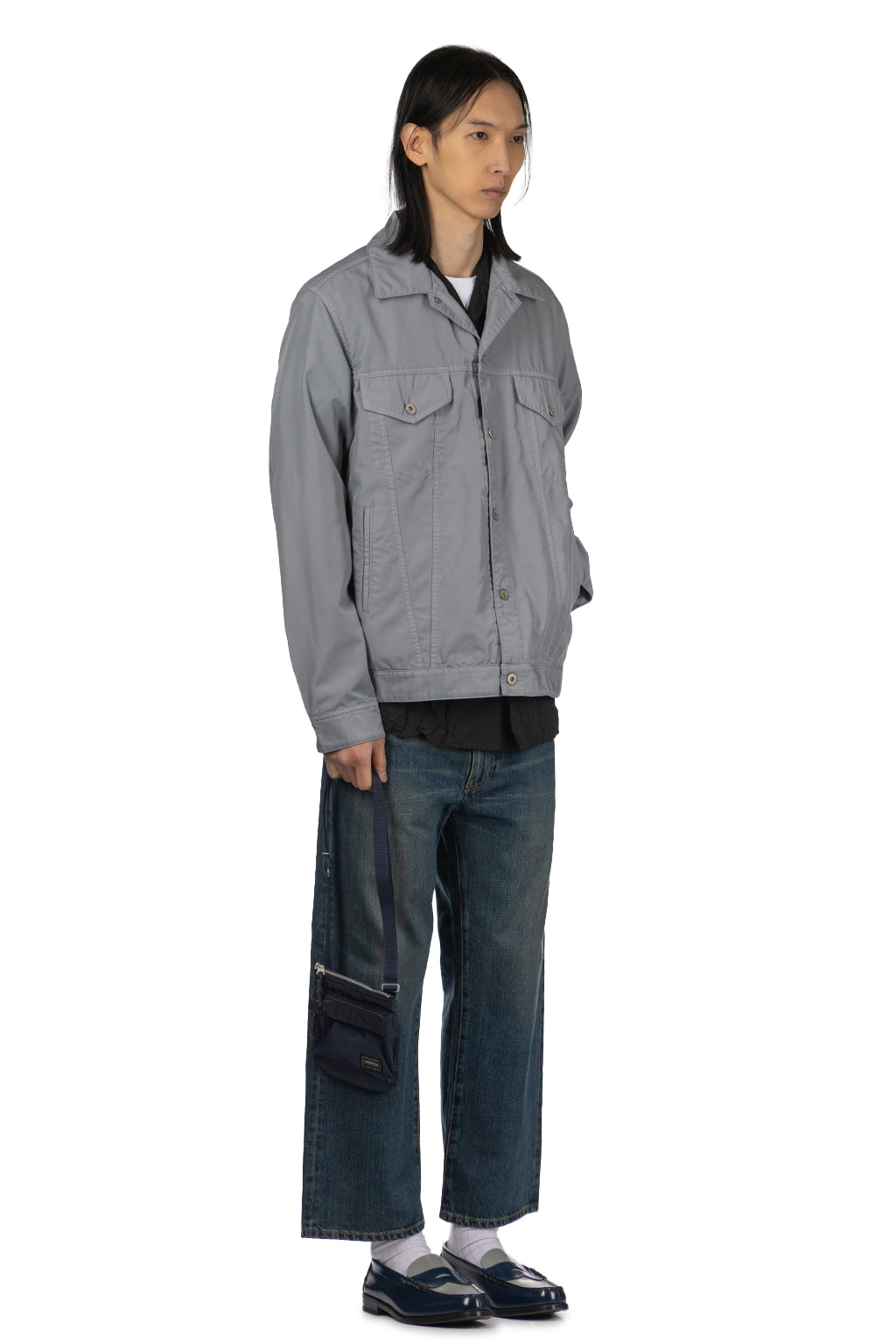 Comme Des Garcons Homme Deux - Denim Style Jacket - Light Grey