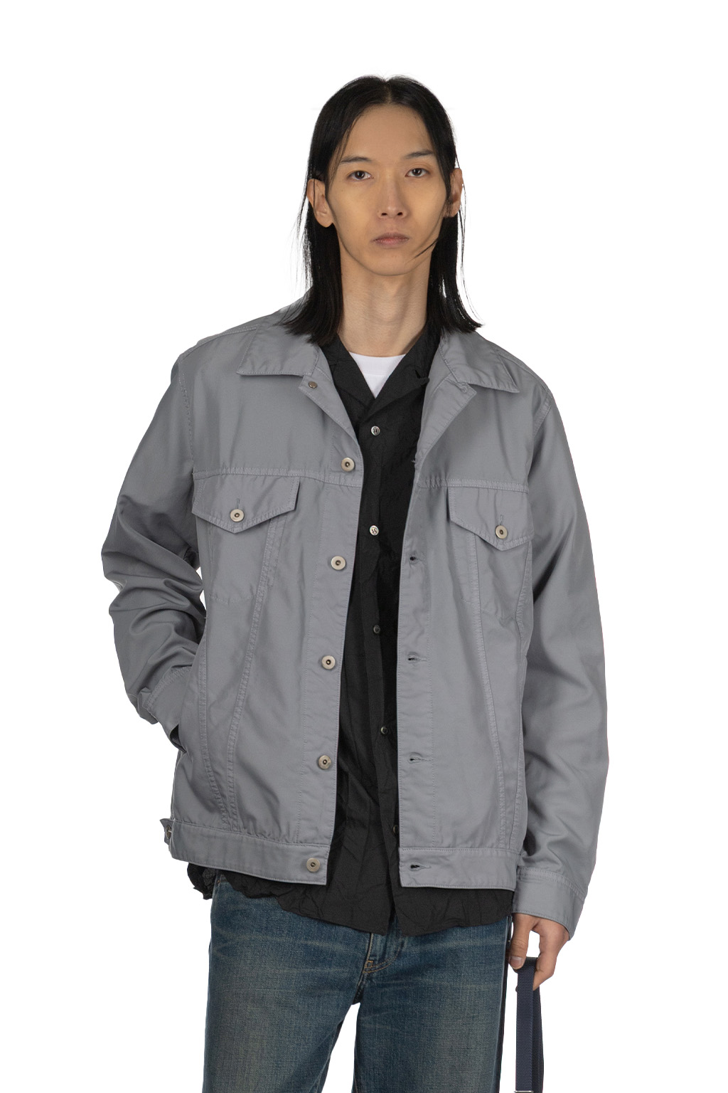 Comme Des Garcons Homme Deux - Denim Style Jacket - Light Grey
