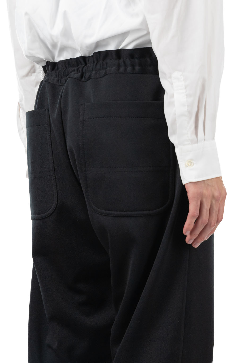 Comme Des Garcons Homme Deux - Gathered-Waist Trousers - Black