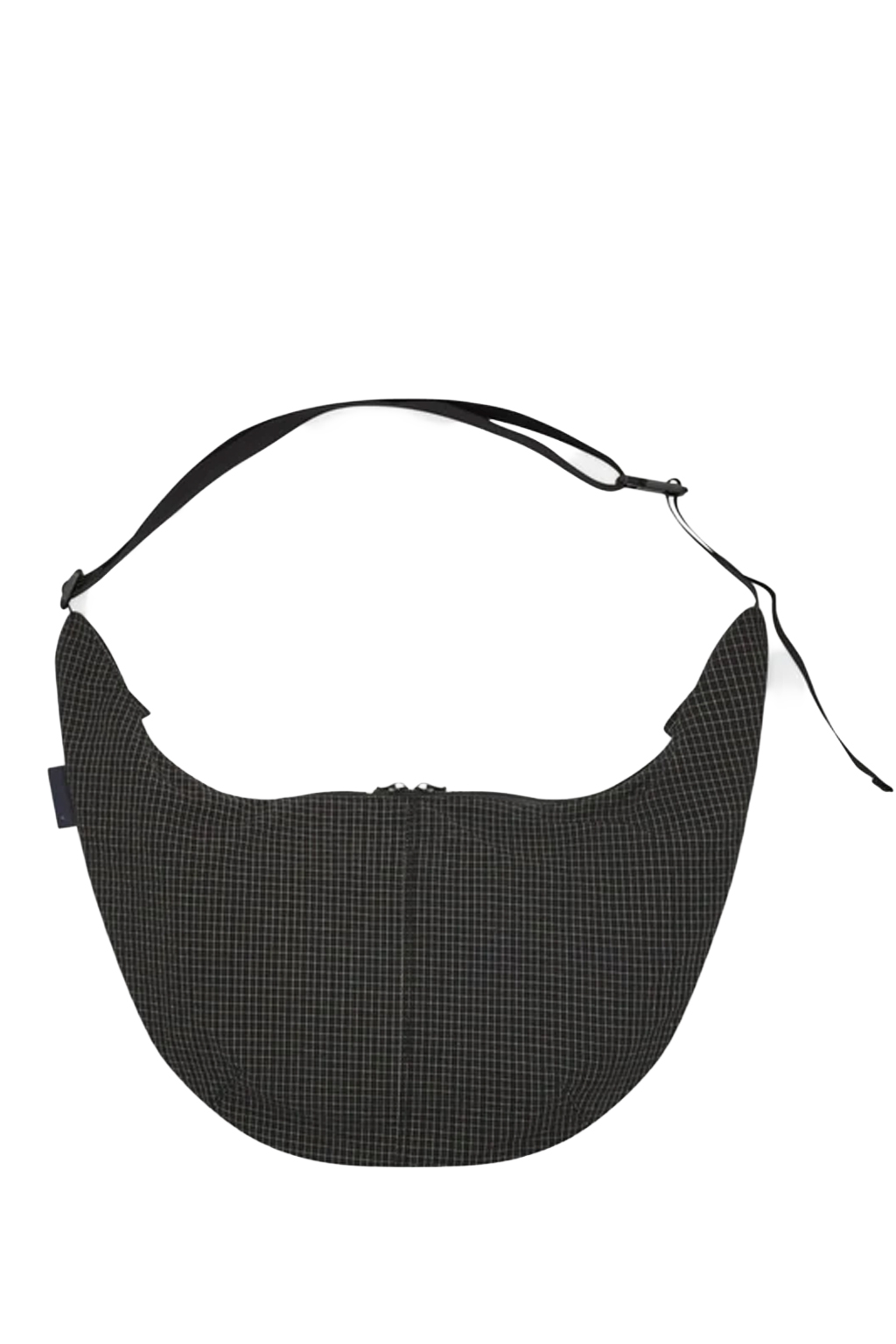 Comme Des Garcons Homme - Polyester Grid Check Pattern Shoulder Bag - Black x White