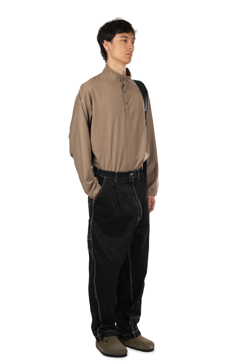 Comme Des Garcons Homme - Nylon Spun Twill Pants - Black