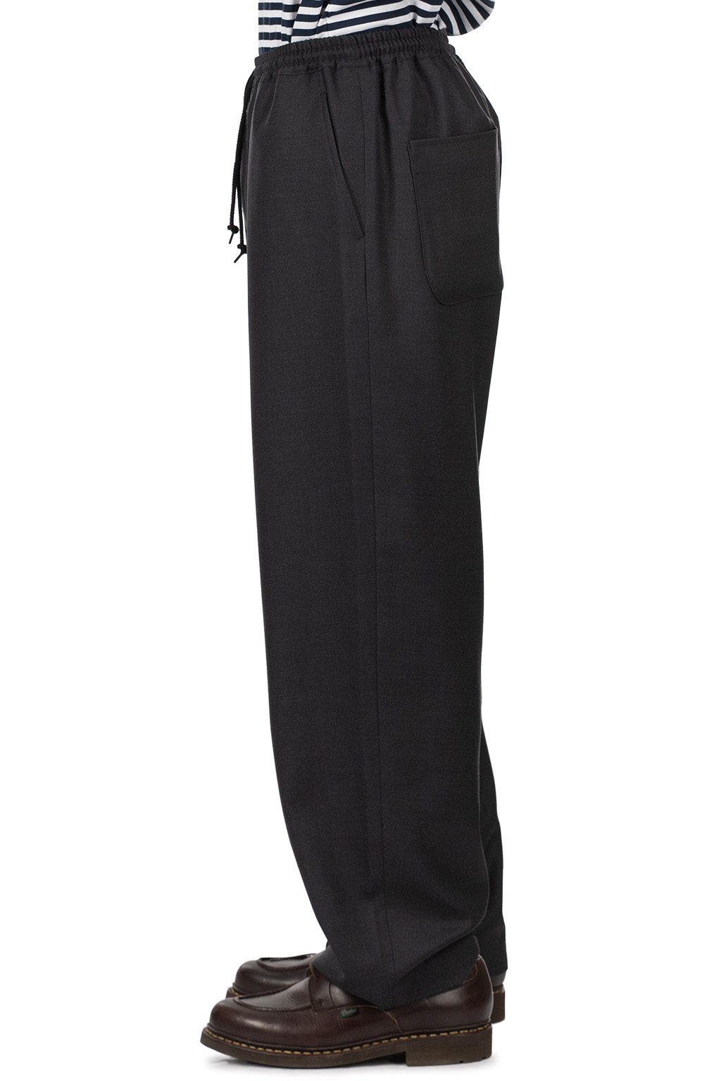 Comme Des Garcons Homme - Wool Gabardine Easy Pants - Charcoal