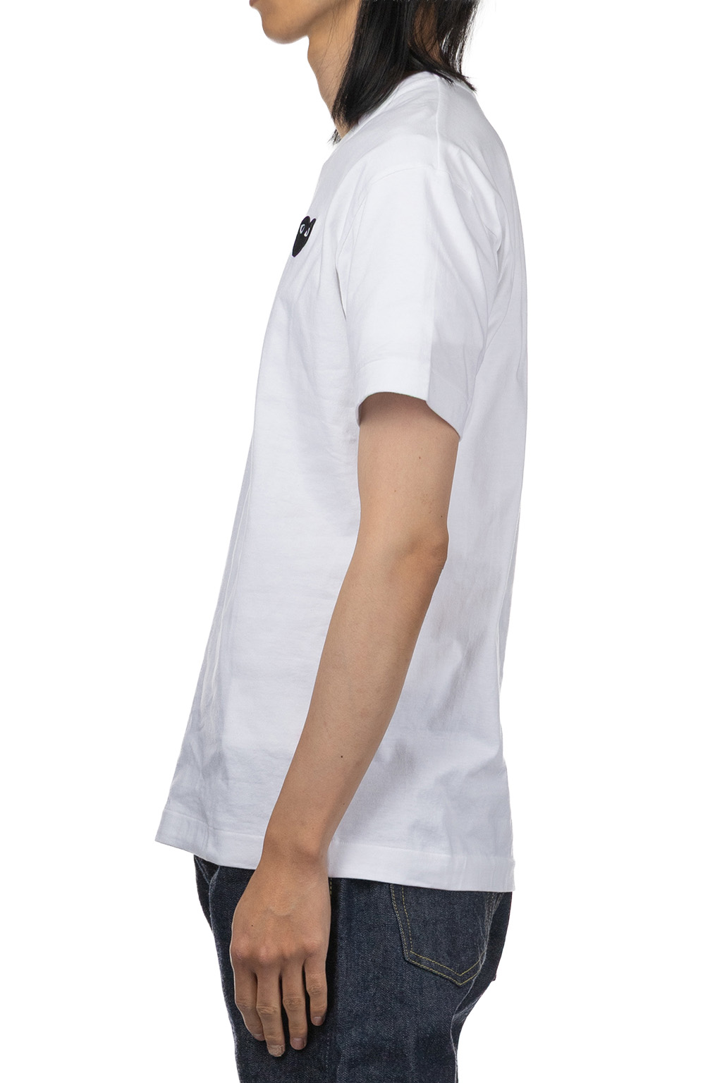 Comme Des Garcons Play Unisex Black Heart T-Shirt - White