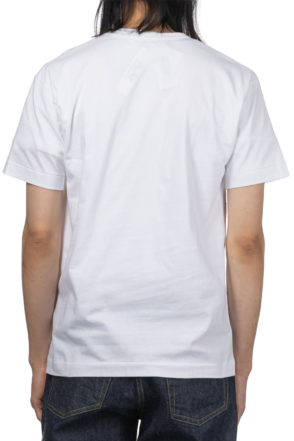 Comme Des Garcons Play Unisex Black Heart T-Shirt - White