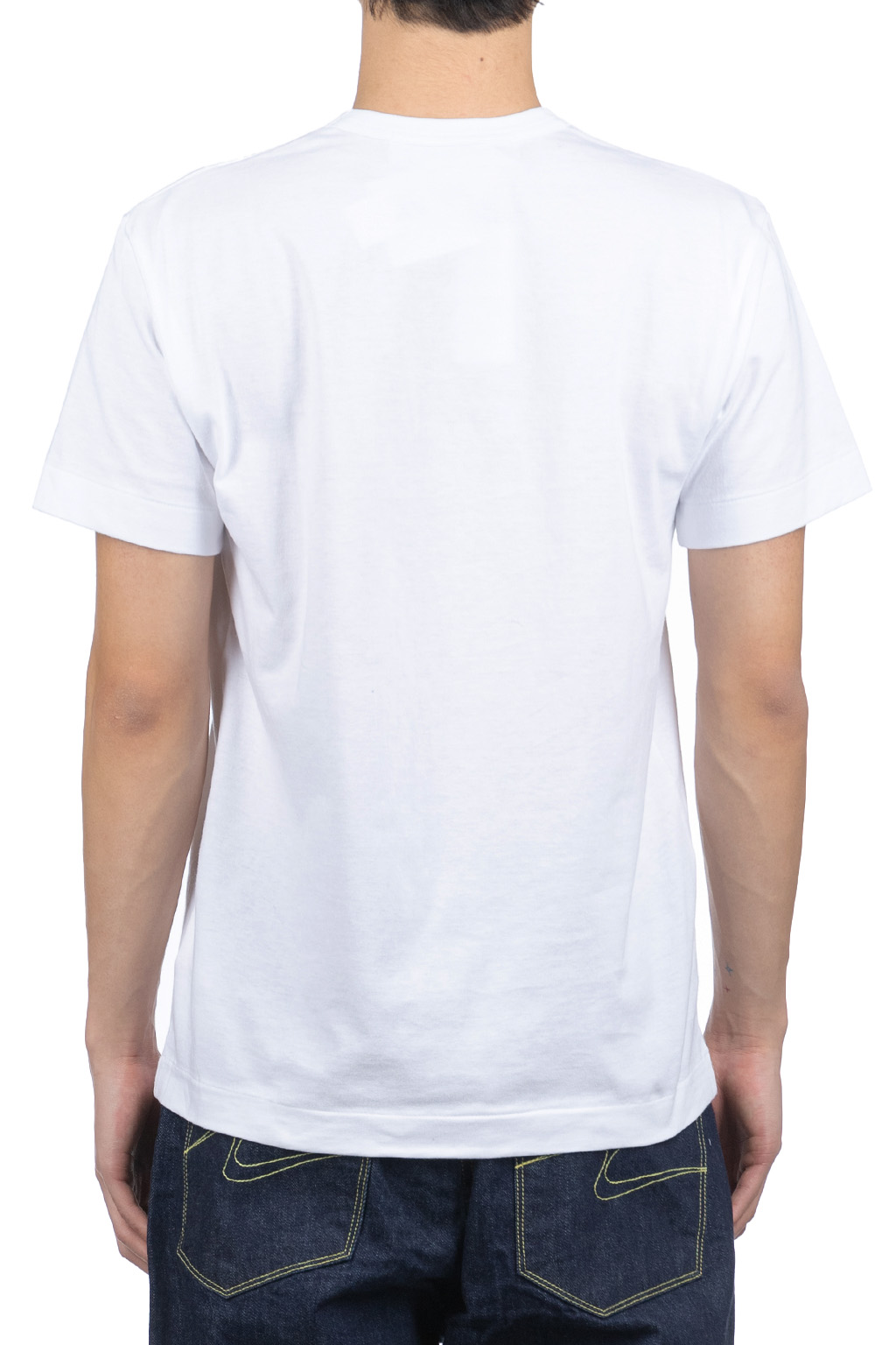 Comme Des Garcons Play - Men's Gold Heart T-Shirt - White