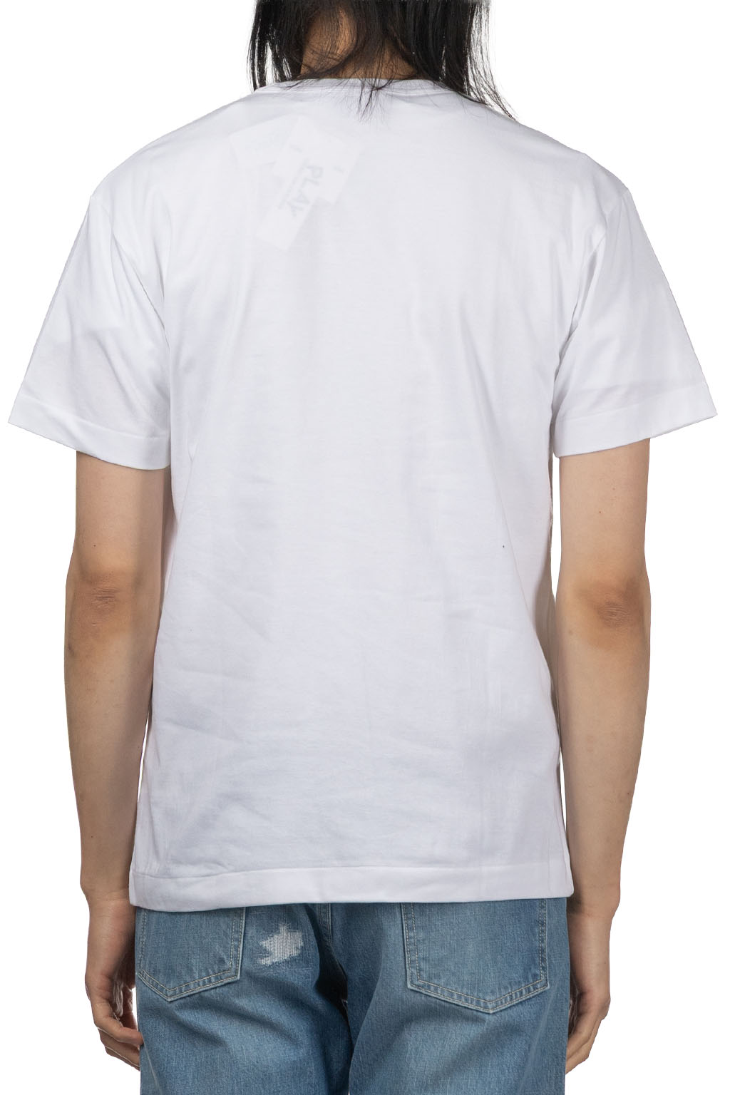 Comme Des Garcons Play Unisex Big x Small Red Heart T-Shirt - White