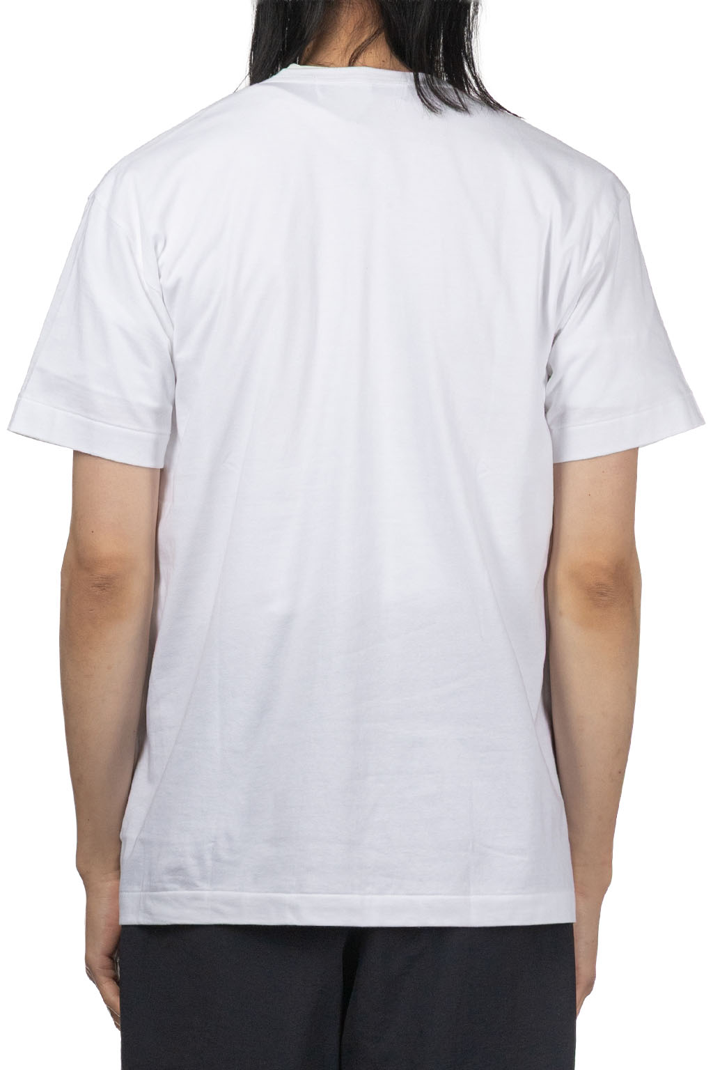 Comme Des Garcons Play - Men's Red Heart T-Shirt - White