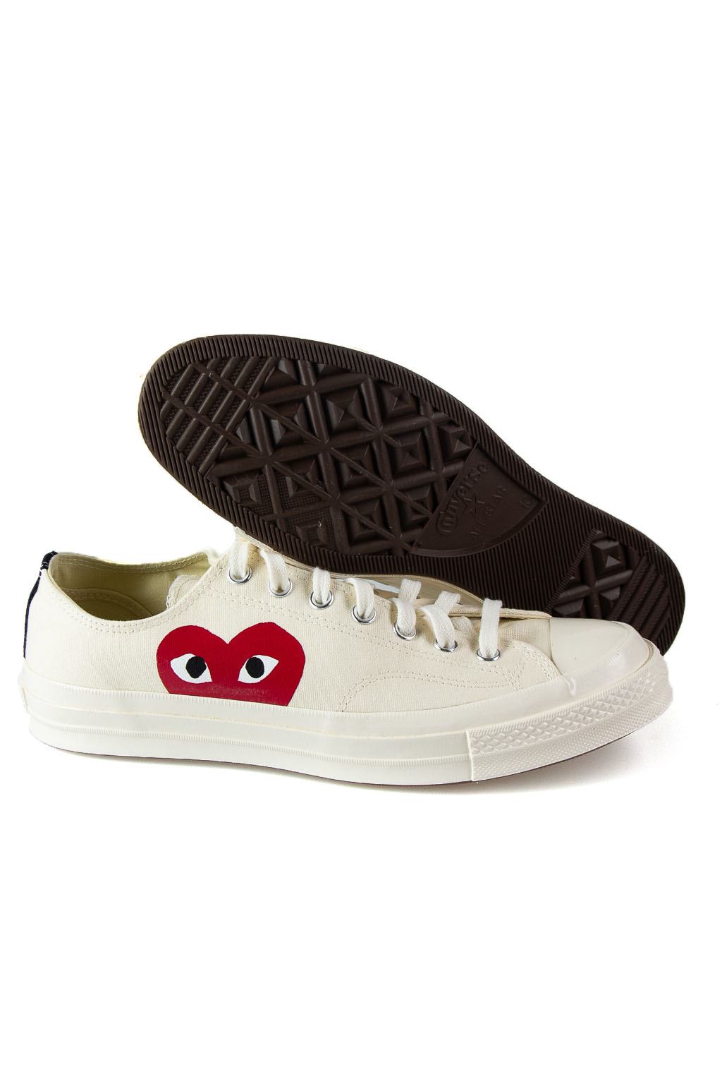 Comme Des Garcons Play Off-White Converse - Half Heart Chuck 70 Low Sneakers
