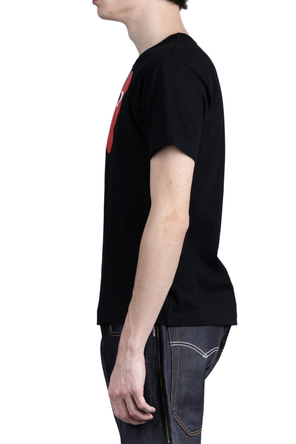 Comme Des Garcons Play Red Heart T-Shirt - Black
