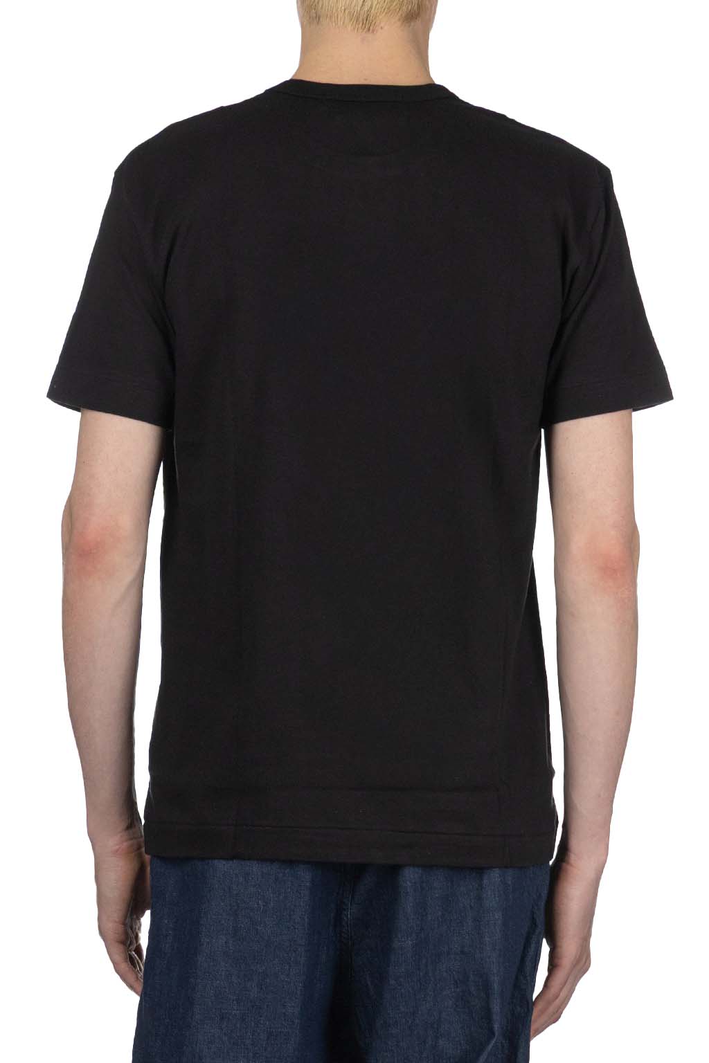 Comme Des Garcons Play Unisex Red Heart T-Shirt - Black