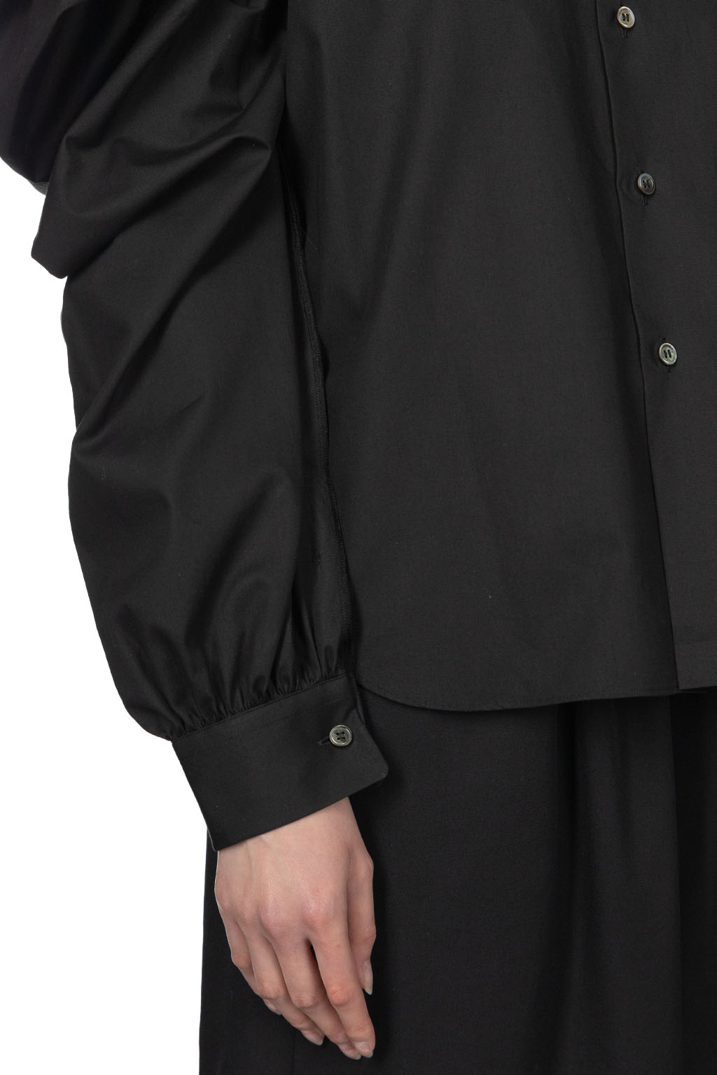 Comme Des Garcons TAO - Cotton Board Blouse - Black