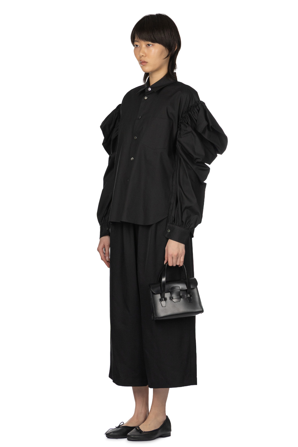 Comme Des Garcons TAO - Cotton Board Blouse - Black