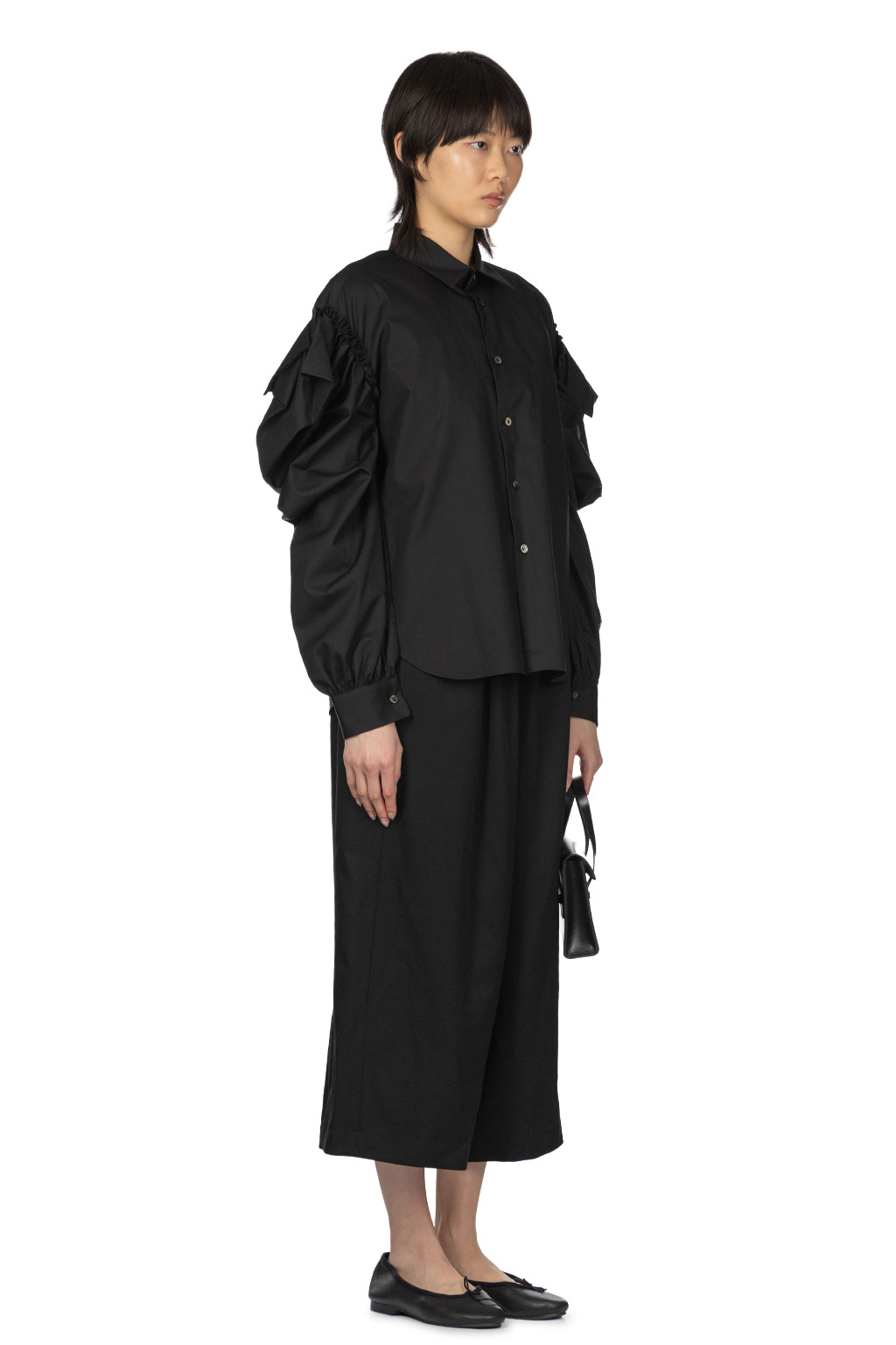 Comme Des Garcons TAO - Cotton Board Blouse - Black