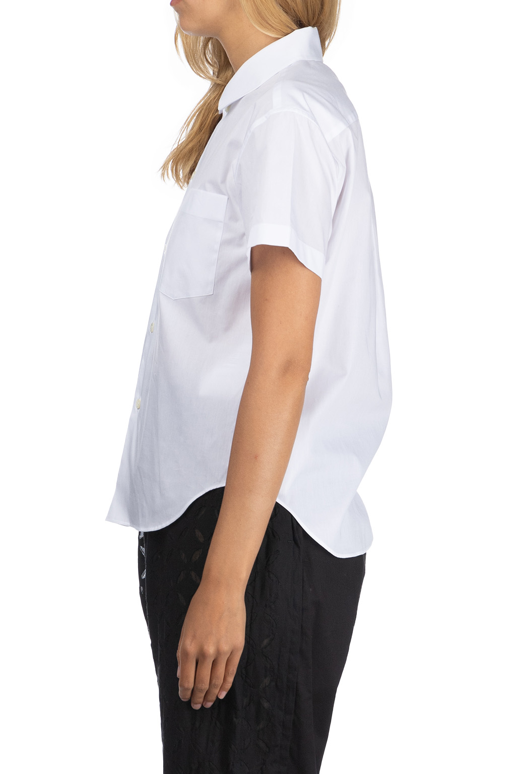 Comme Des Garcons TAO - Cotton Broad SS Blouse - White