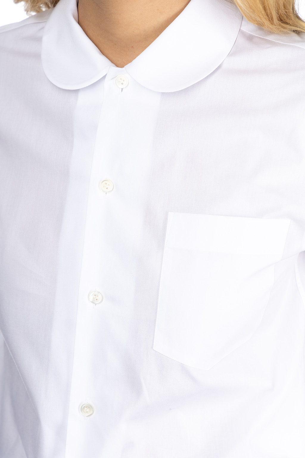 Comme Des Garcons TAO - Cotton Broad SS Blouse - White