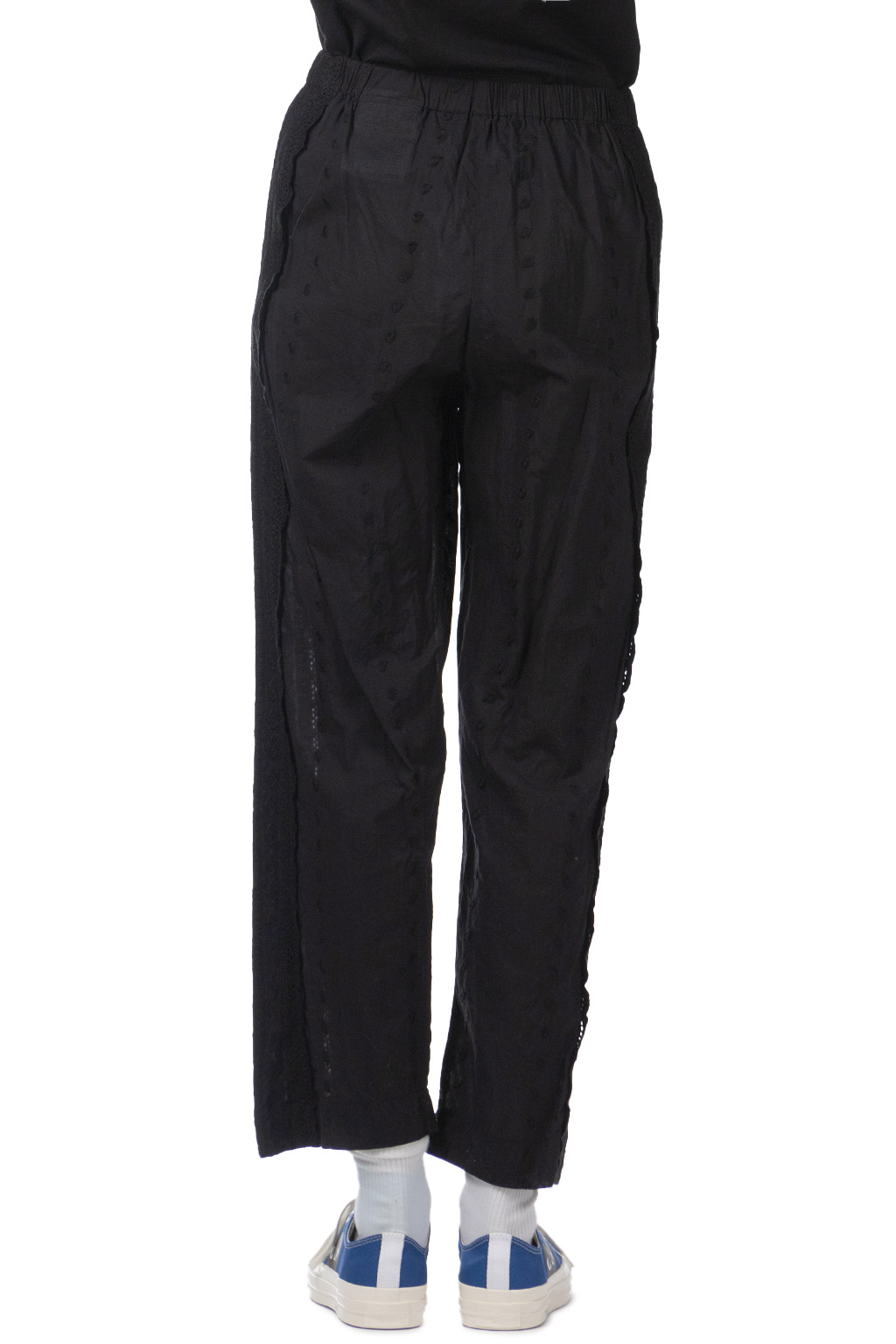 Comme Des Garcons TAO - Cotton Embroidery Washed Pants - Black