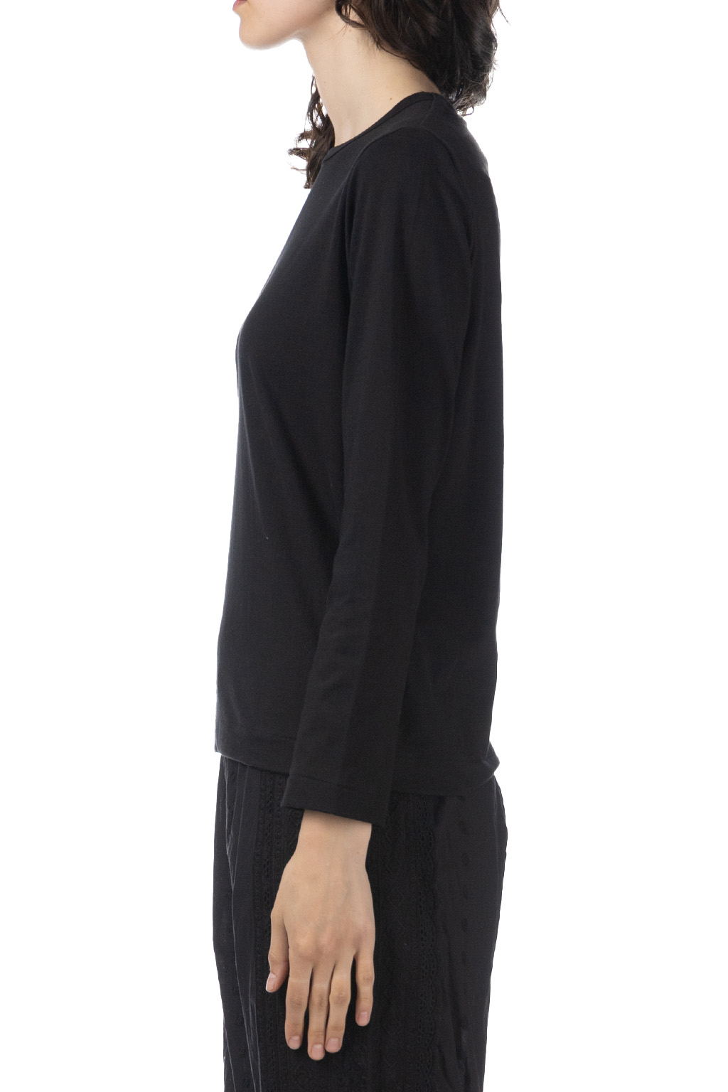 Comme Des Garcons TAO - Cotton Jersey LS T-Shirt - Black