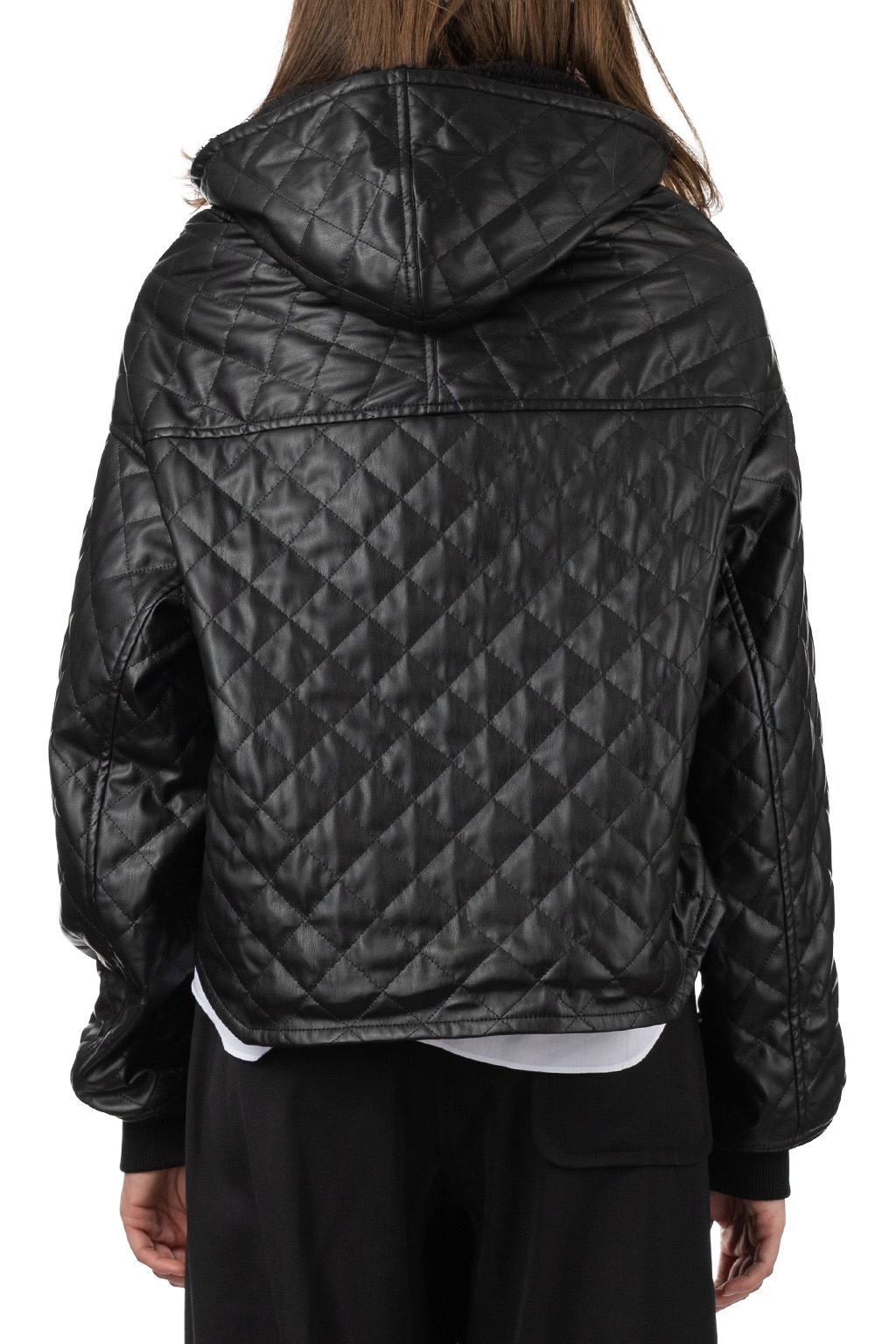Comme Des Garcons Comme Des Garcons  - Cropped Quilted Bomber Jacket - Black