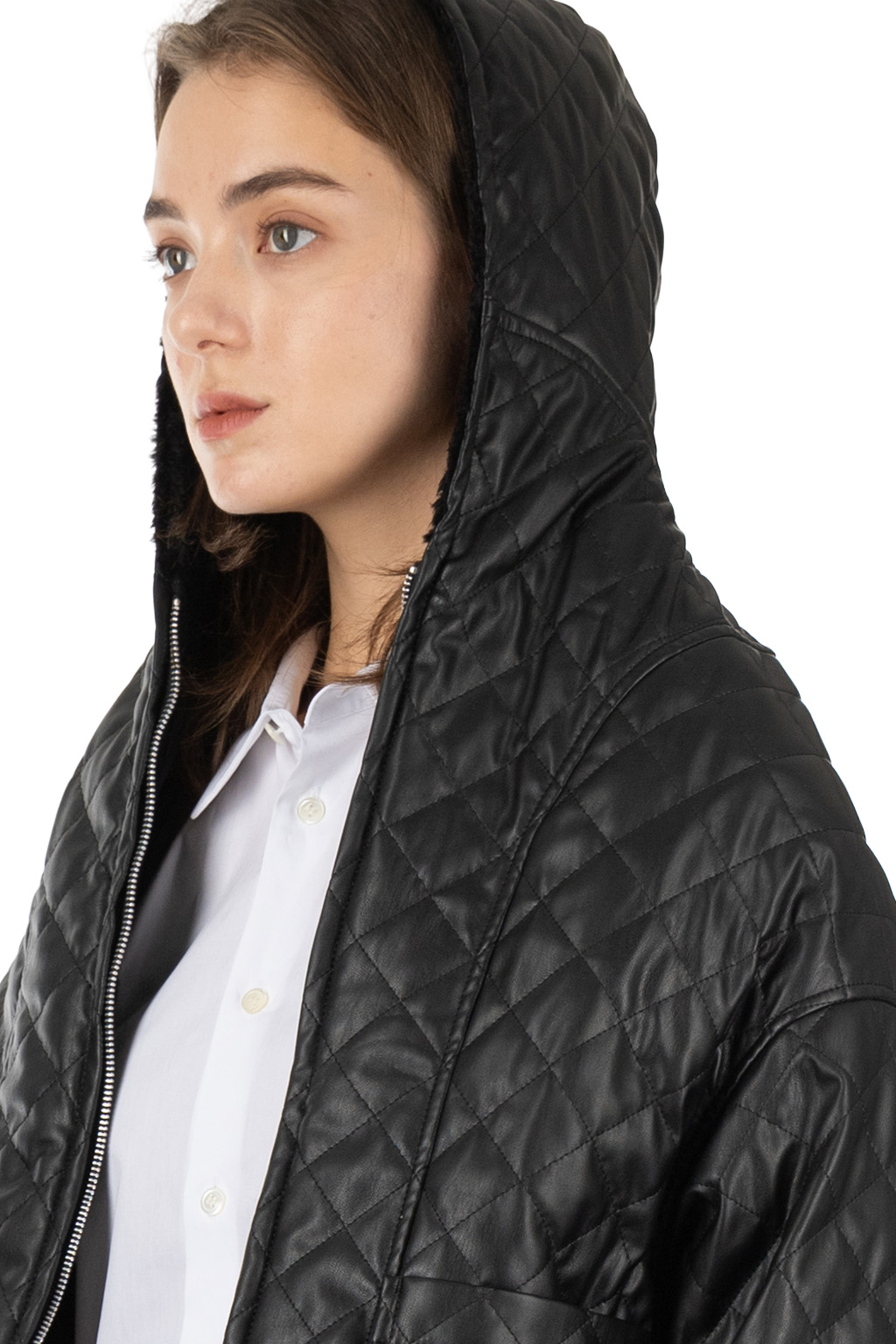 Comme Des Garcons Comme Des Garcons  - Cropped Quilted Bomber Jacket - Black