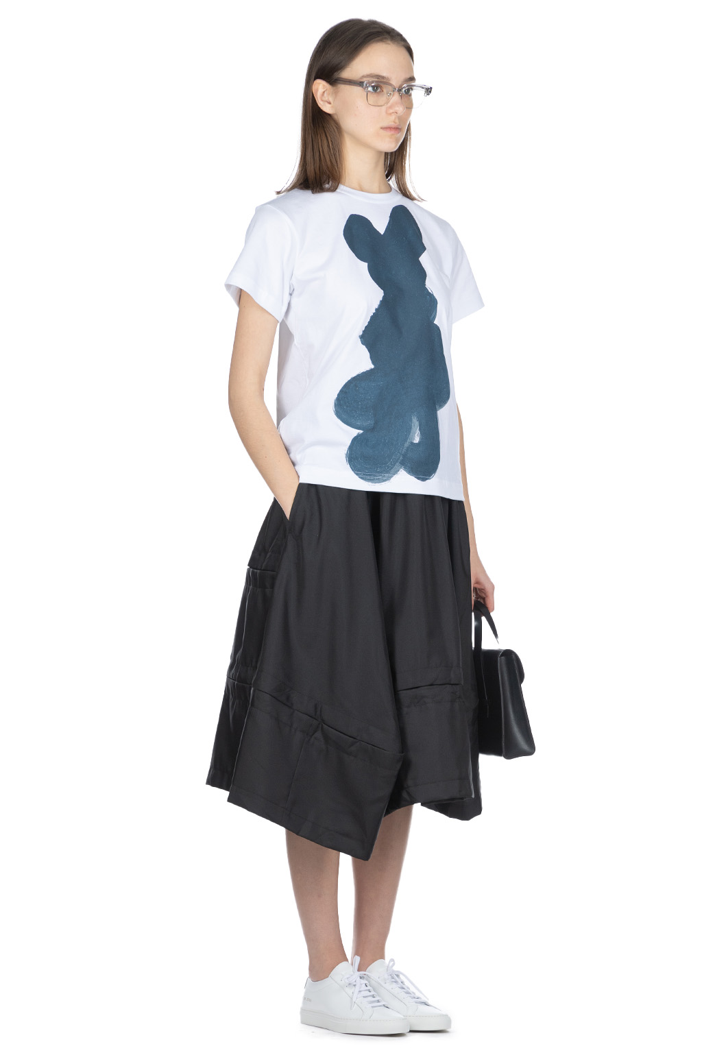 Comme Des Garcons TAO - DAICHIRO SHINJO T-Shirt (Shodo) - White x Indigo