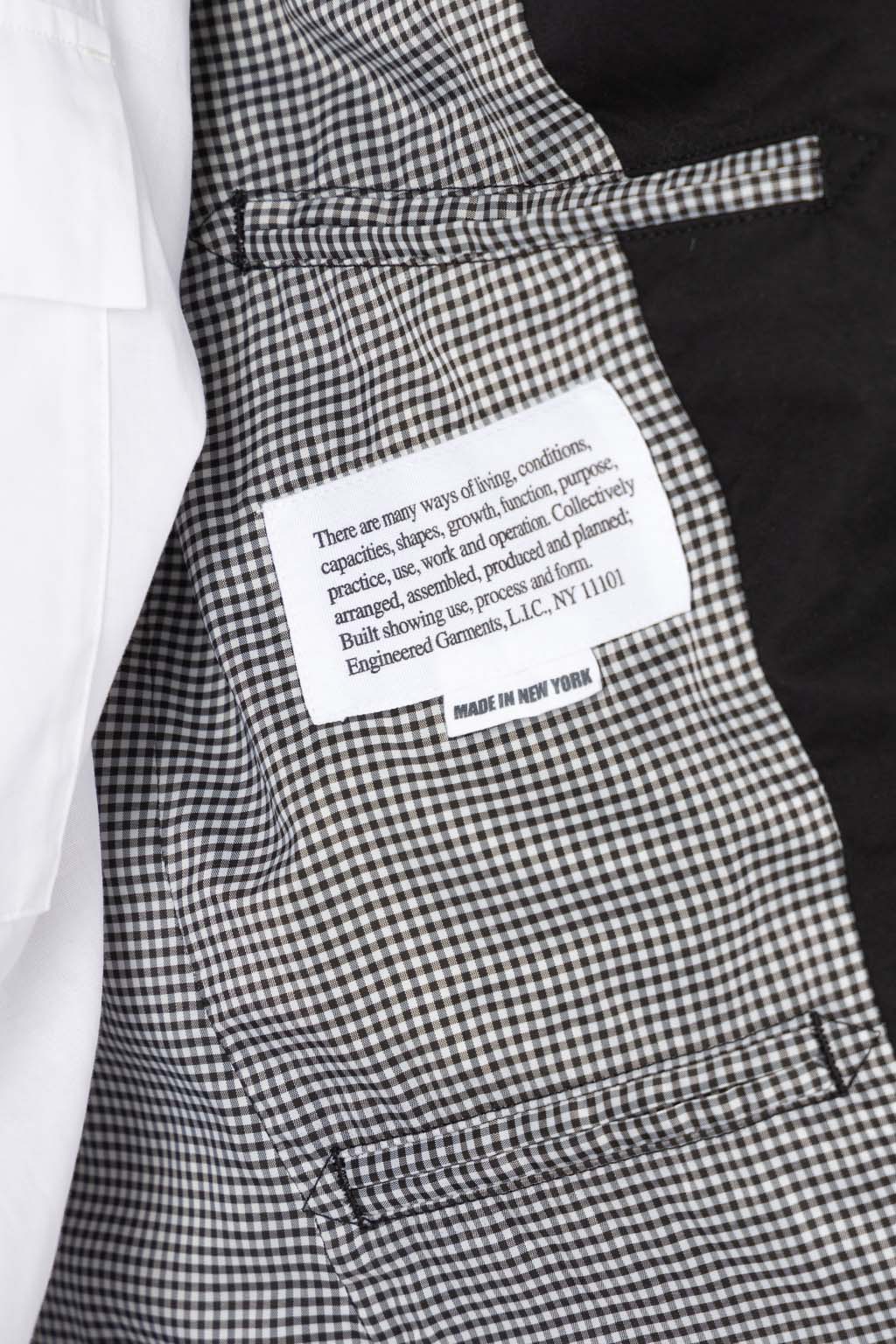 Engineered Garments - Andover Jacket - Black Cotton High Count Twill