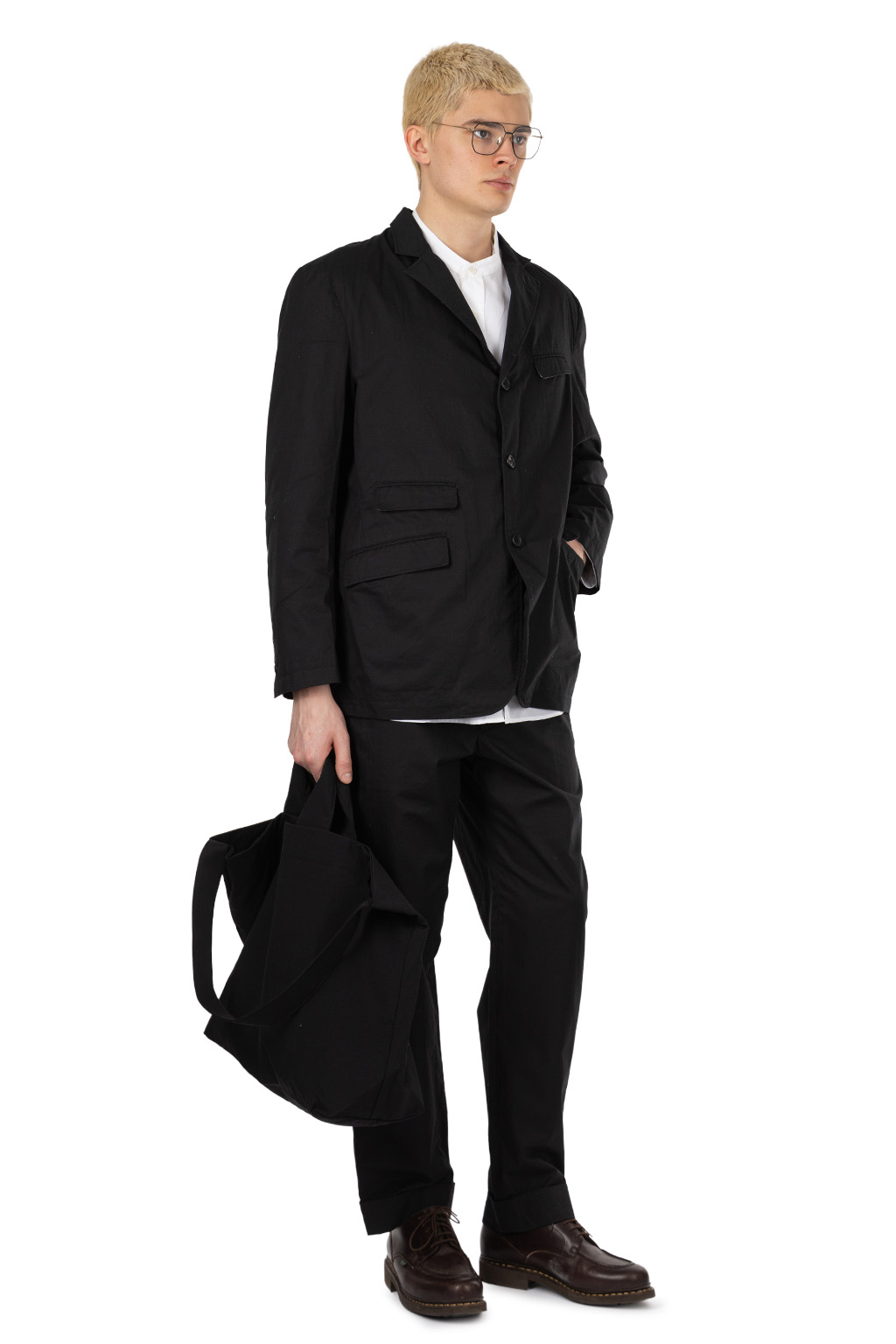 Engineered Garments - Andover Jacket - Black Cotton High Count Twill