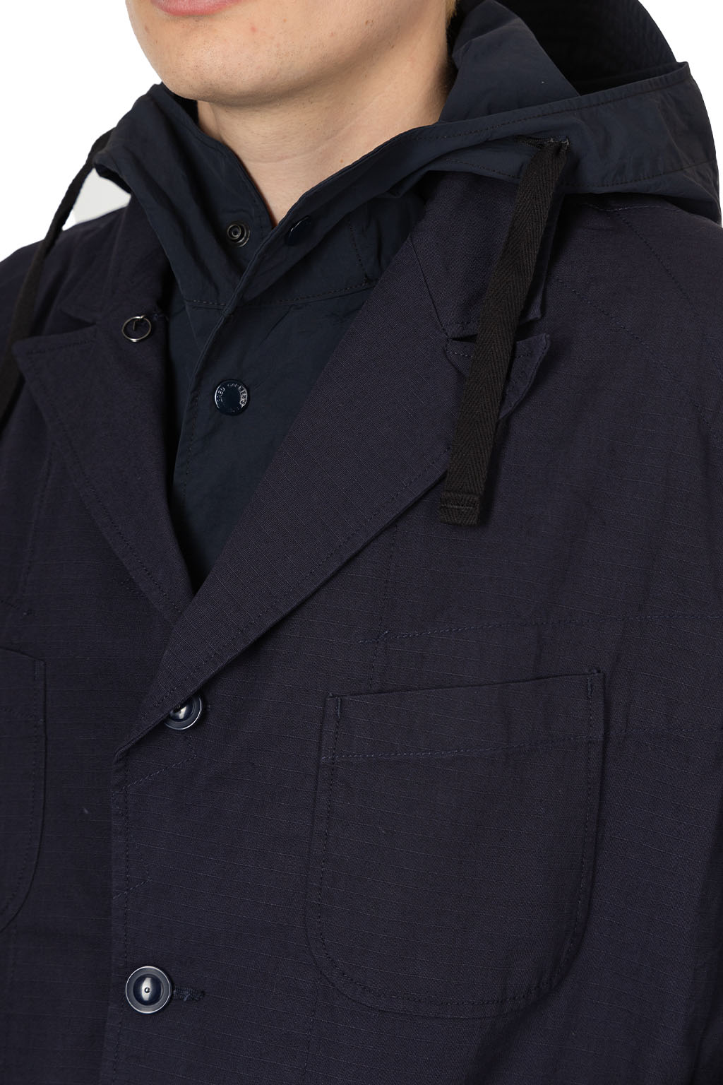 Engineered Garments - Bedford Jacket -A - Dk.Navy Cotton Ripstop
