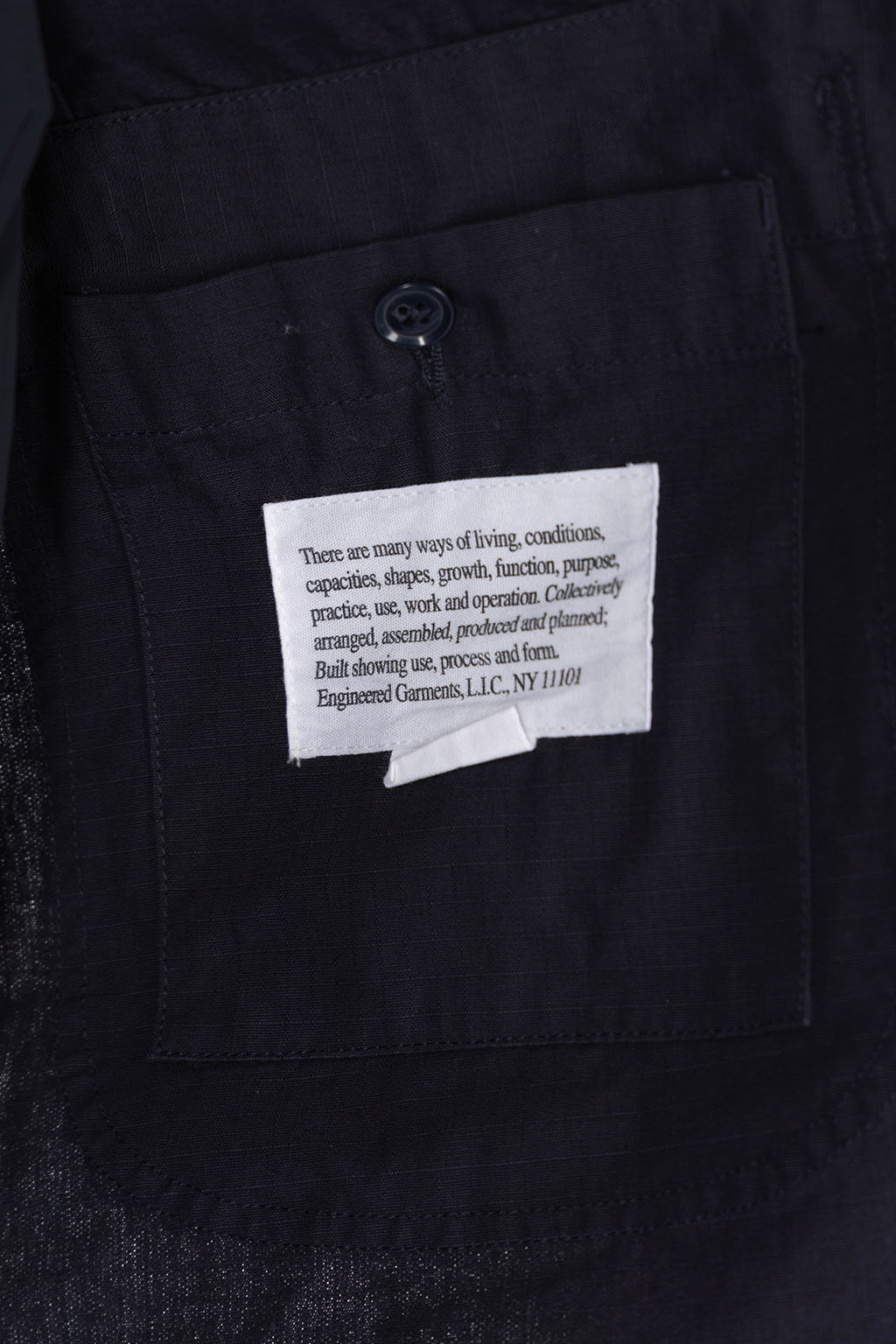 Engineered Garments - Bedford Jacket -A - Dk.Navy Cotton Ripstop