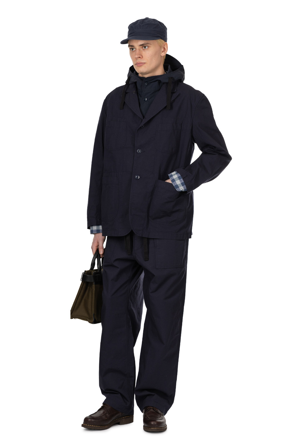 Engineered Garments - Bedford Jacket -A - Dk.Navy Cotton Ripstop