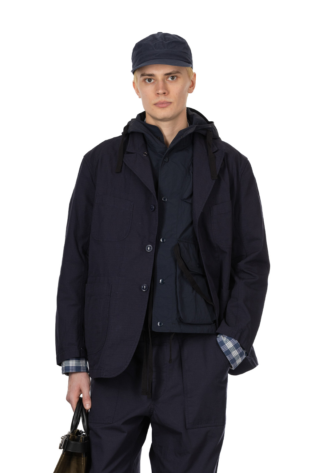 Engineered Garments - Bedford Jacket -A - Dk.Navy Cotton Ripstop