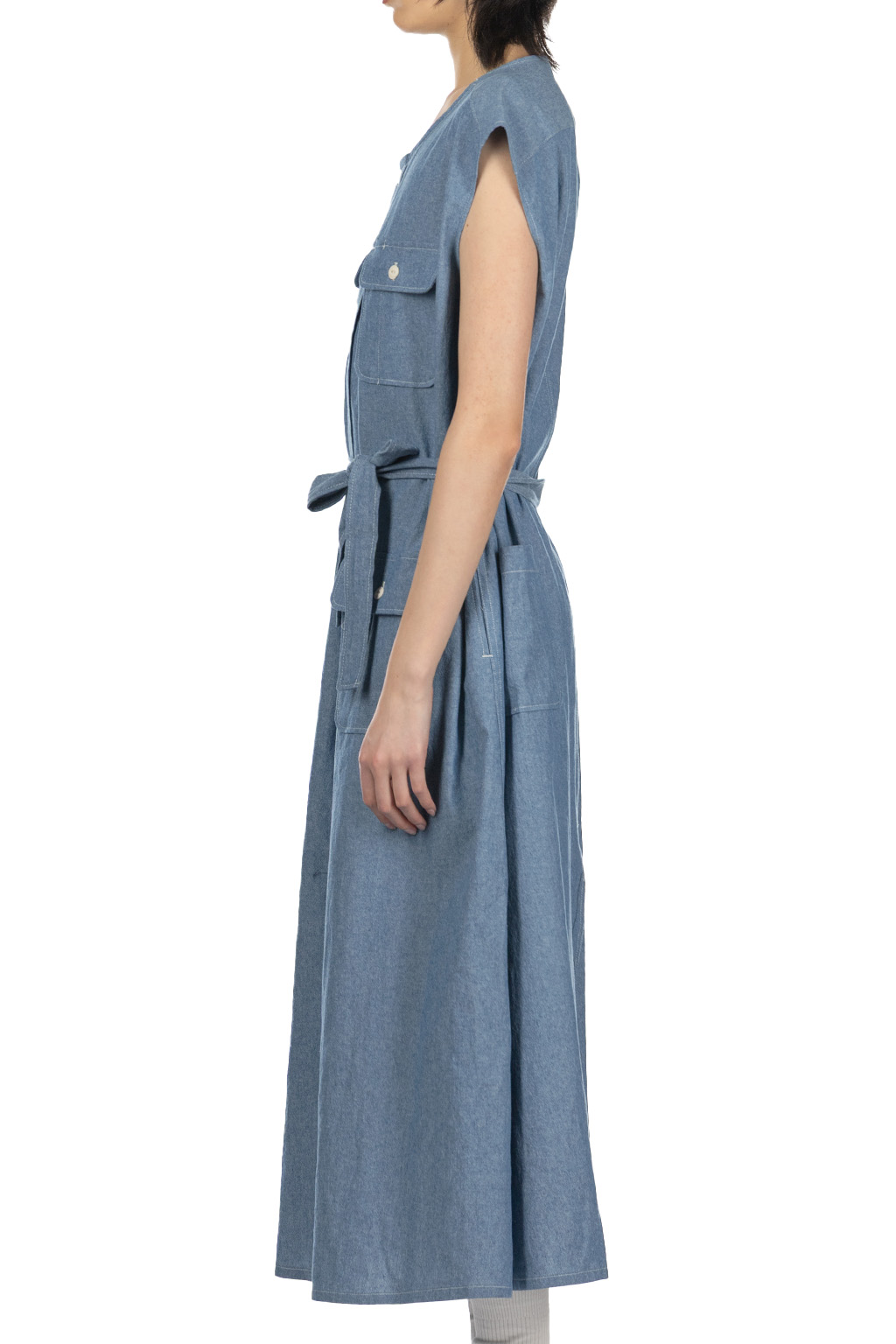 Engineered Garments - Bush Dress - Light Blue 4.5oz Cotton Chambray