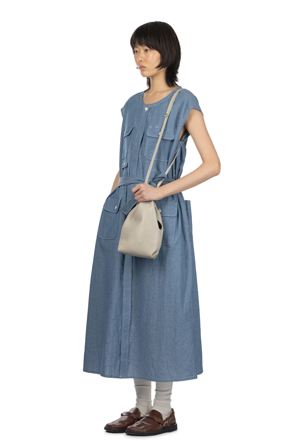 Engineered Garments - Bush Dress - Light Blue 4.5oz Cotton Chambray