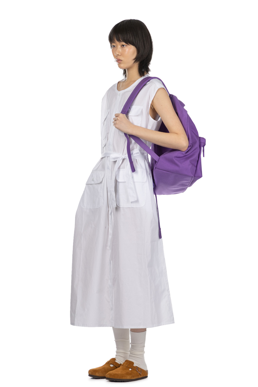 Engineered Garments - Bush Dress - White 100s 2Ply Broadcloth