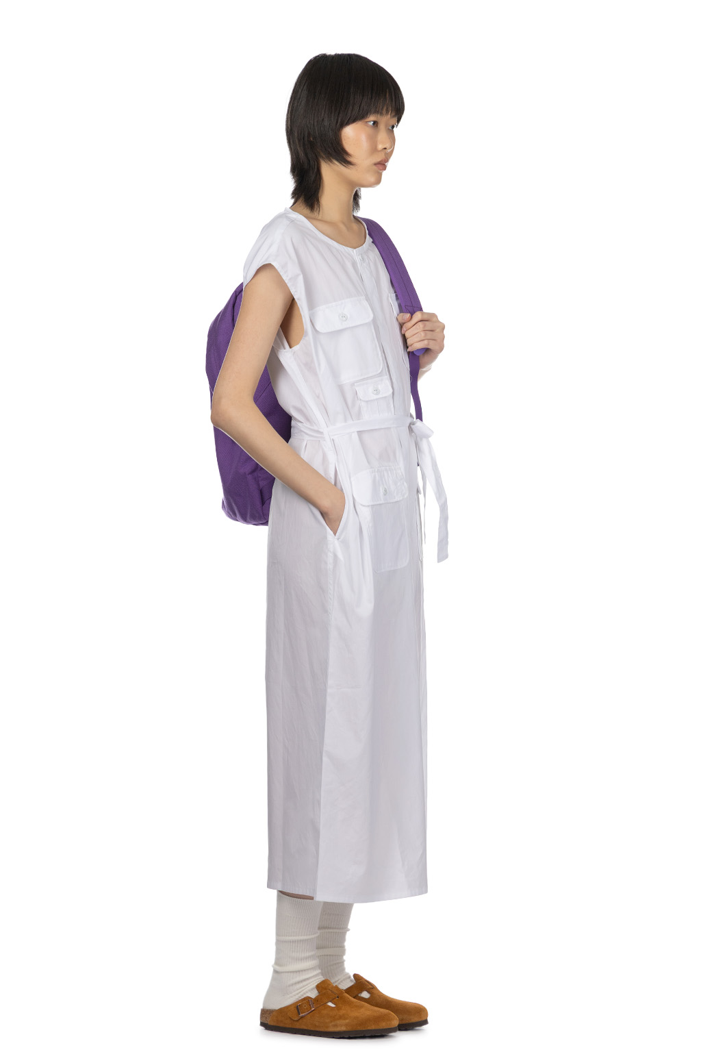 Engineered Garments - Bush Dress - White 100s 2Ply Broadcloth