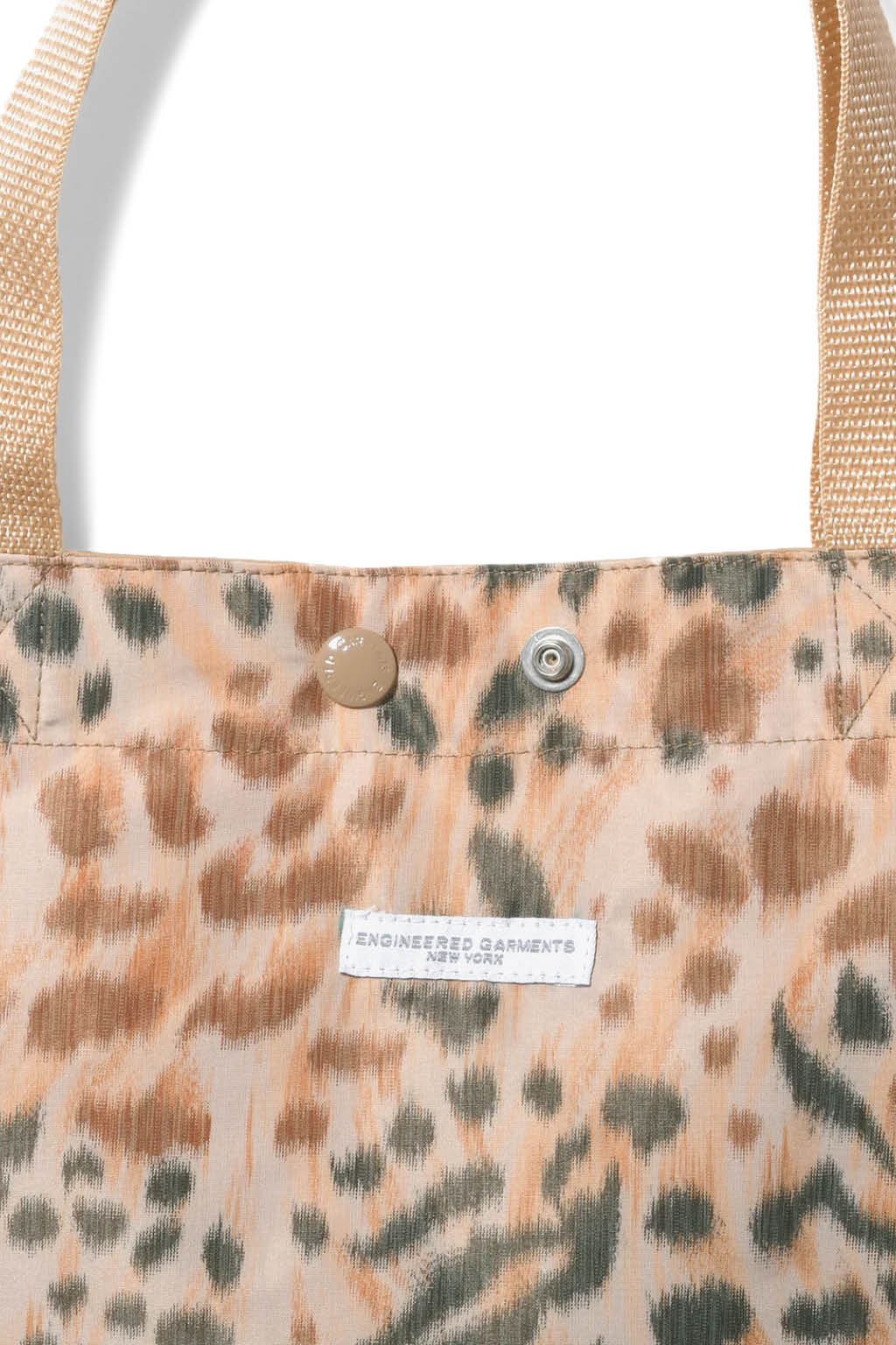 Engineered Garments - Carry All Tote Reversible - Brown Polyester Leopard Print