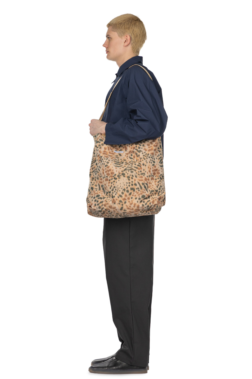 Engineered Garments - Carry All Tote Reversible - Brown Polyester Leopard Print