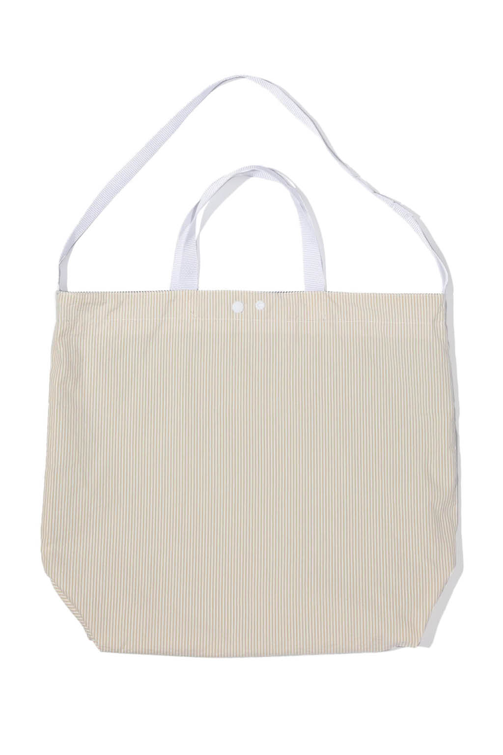 Engineered Garments - Carry All Tote Reversible - Navy Cotton Seersucker Stripe
