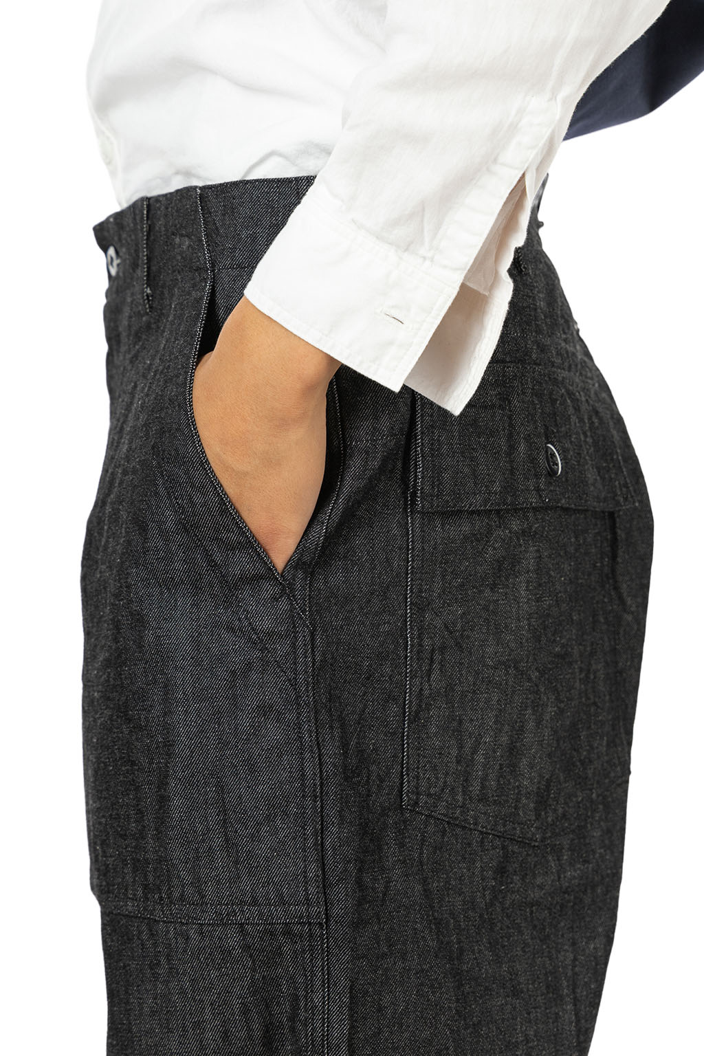Engineered Garments - Fatigue Pant - Black Cotton Cone Denim