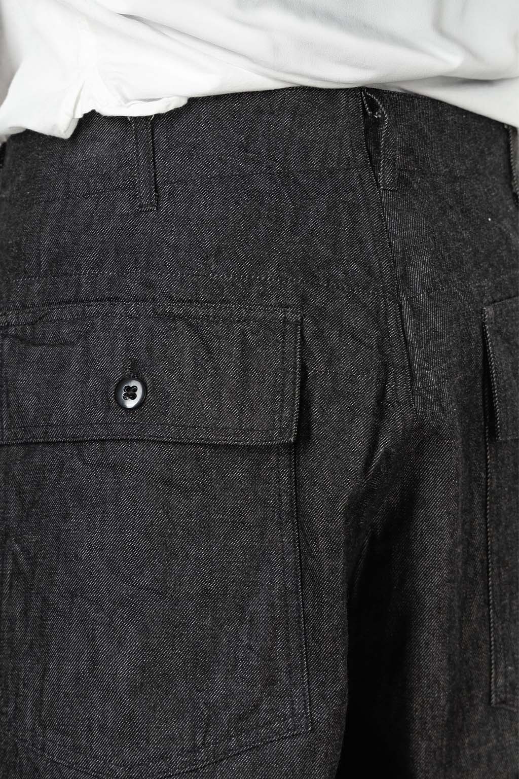 Engineered Garments - Fatigue Pant - Black Cotton Cone Denim
