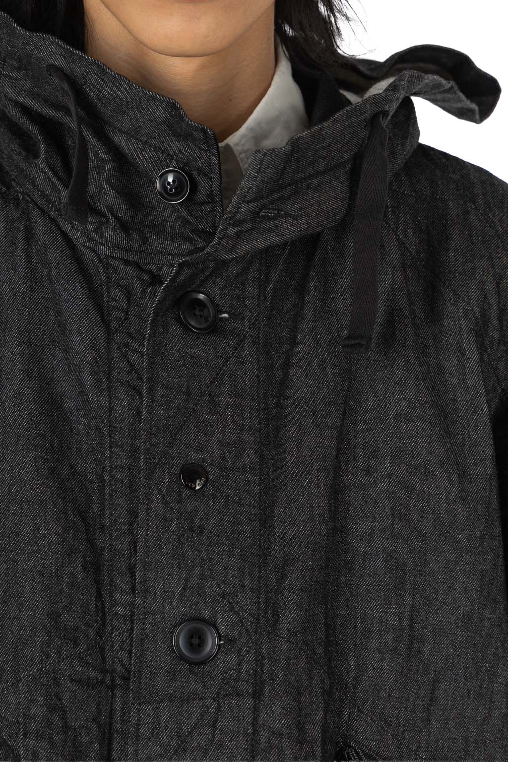 Engineered Garments - Highland Parka - Black Cotton Cone Denim