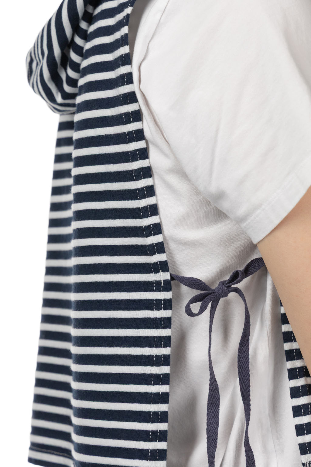 Engineered Garments - Hooded Interliner - Navy White PC Stripe